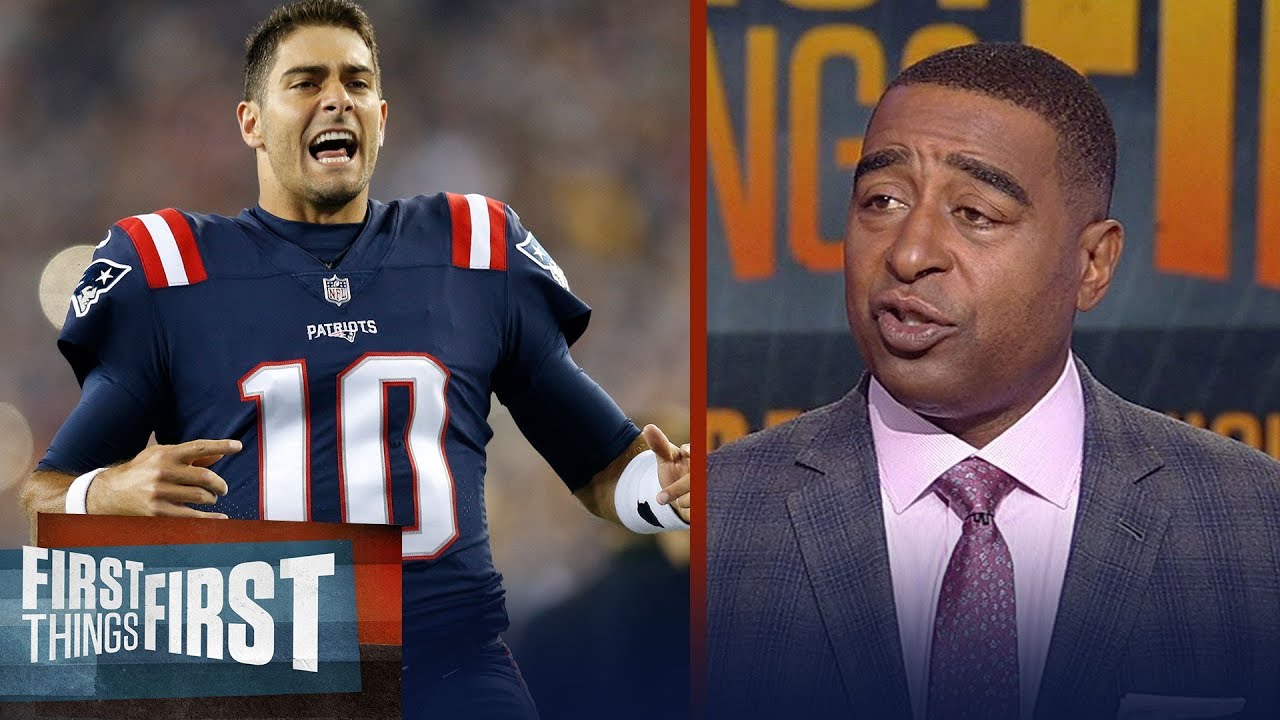 Nick Wright, Cris Carter react to the Patriots trading Jimmy Garoppolo to S.F. | FIRST THINGS FIRST