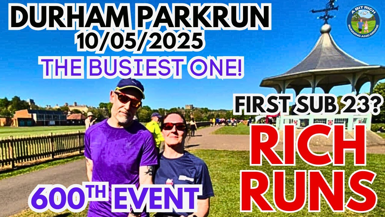 RICH RUNS -  DURHAM PARKRUN 600TH EVENT - THE BUSY ONE
