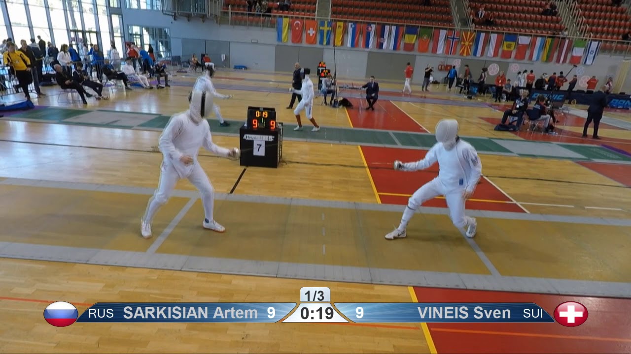 2020 xx T32 13 M E Individual Porec CRO ZC Cadets 7 SARKISIAN RUS vs VINEIS SUI
