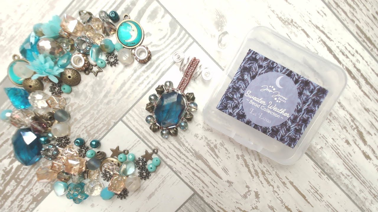 Live Class: Wire Wrapped Pendant featuring La Luna Bead Mix