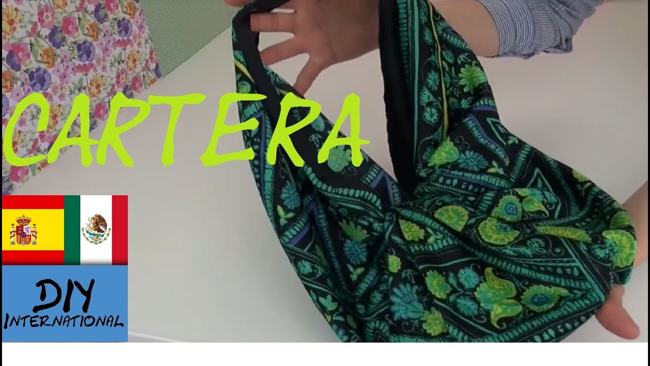 CÓMO HACER UNA CARTERA CON UN PAÑUELO -  EN POCOS MINUTOS - COSER - TUTORIAL DIY