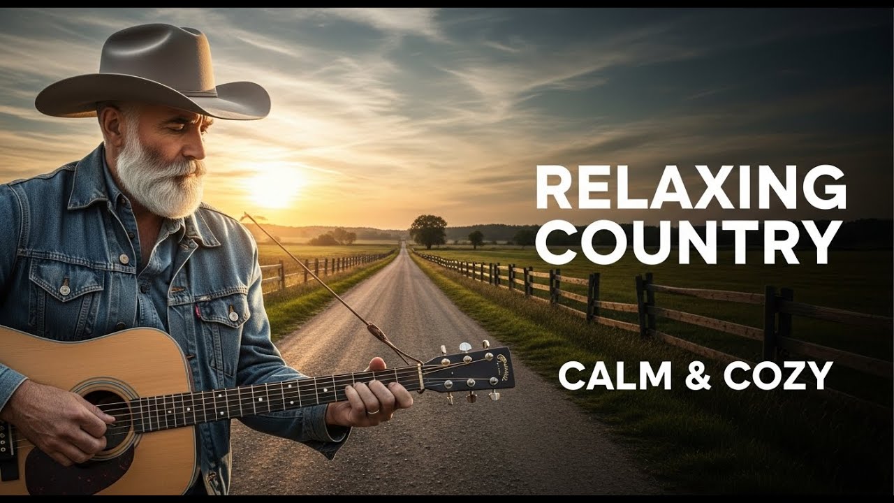Soft & Relaxing Country Music 🎶 Calm Acoustic Guitar for Stress Relief