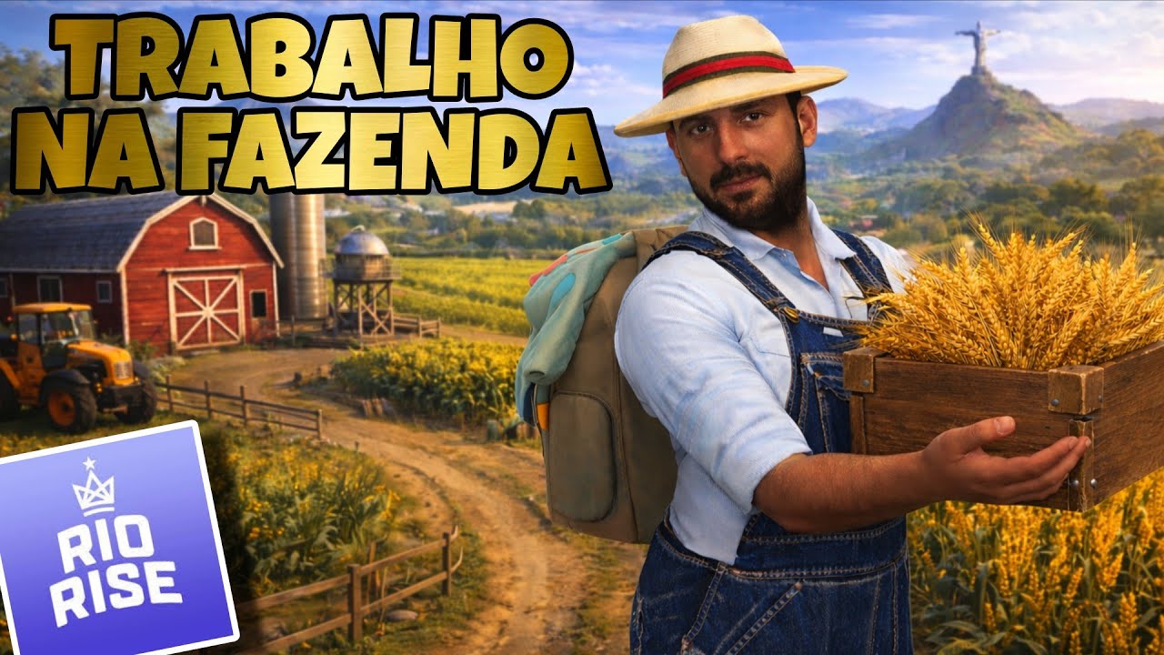 COMO TRABALHAR NA FAZENDA DO RIO RISE, SUBINDO DE NÍVEL E GANHANDO DINHEIRO