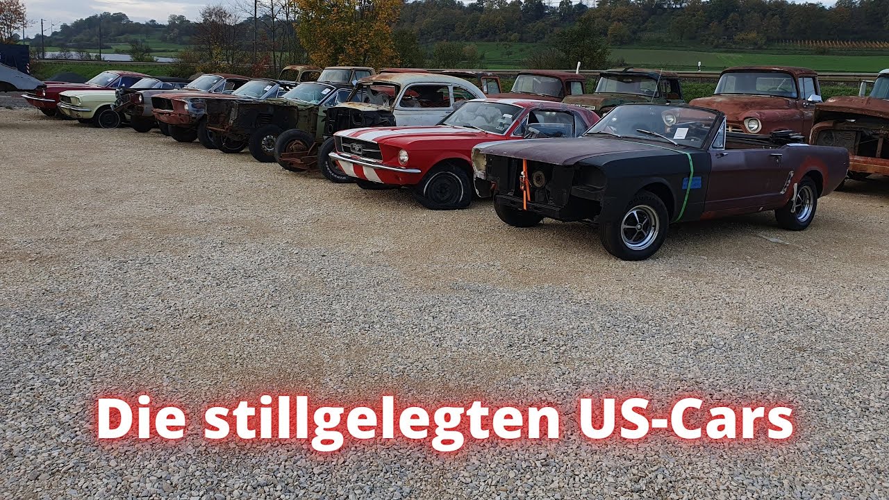 Die ausgebrannten und verrosteten US Cars - Stehen da und warten auf die Schrottpresse - Schade drum