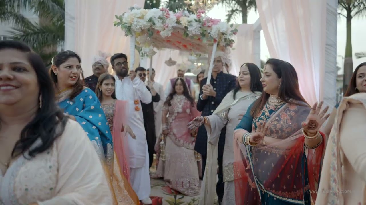 Bride Grand Entry with Father & Varmala Ceremony | Sahil ❤️ Ankita Wedding | Cinematic Film
