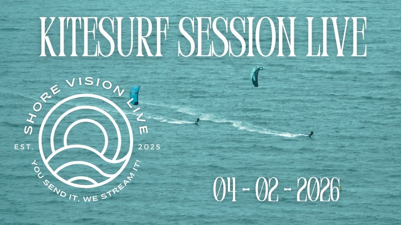 Kitesurf Session Live 4 Jan – Waves, Wind & Coastal Views 🌊🌬️