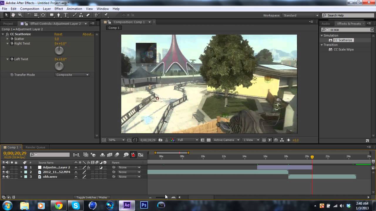 After Effects | Tutorial | CC Scatterize