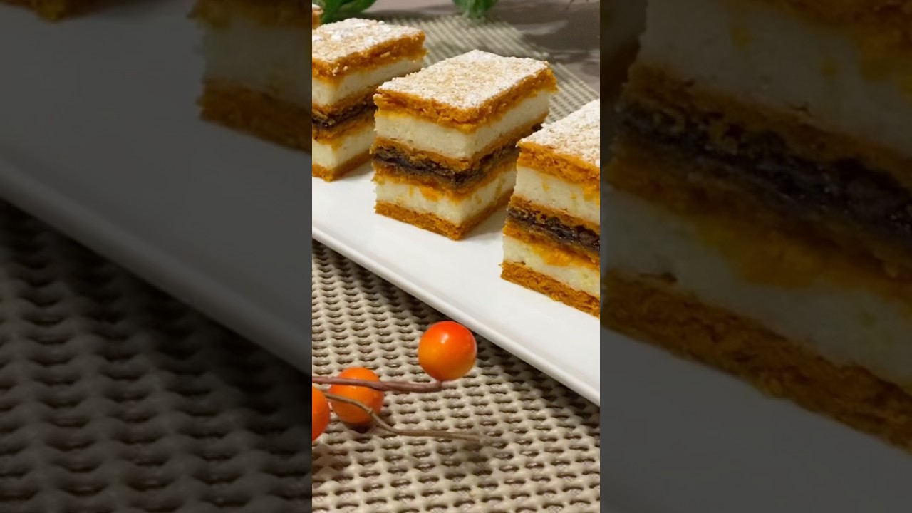 Prăjitură De Post Cu Foi Cu Bulion Și Cremă De Griș #follow #cake #dulciuri