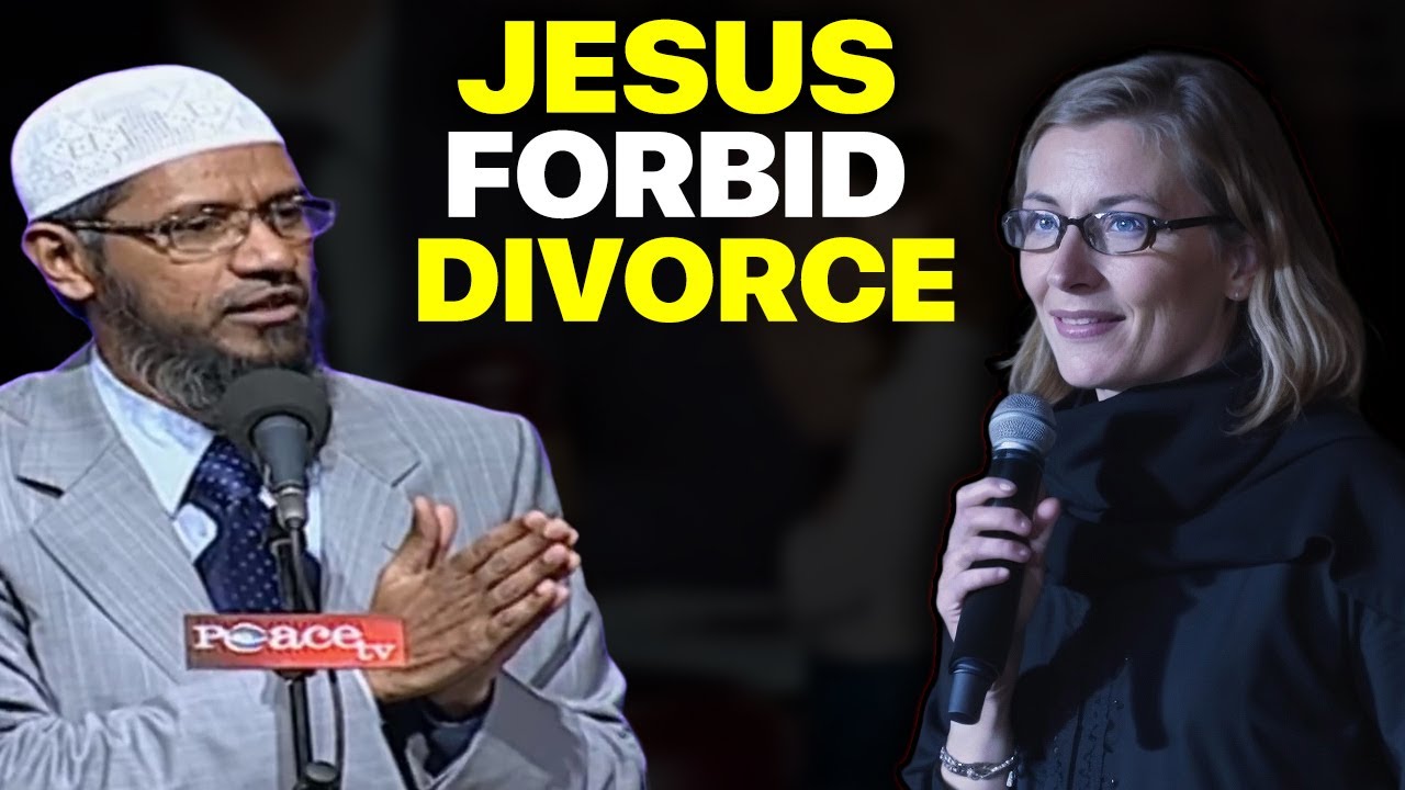 Men & Women are 1 spirit in two bodies Christian Lady vs dr zakir naik about divorce