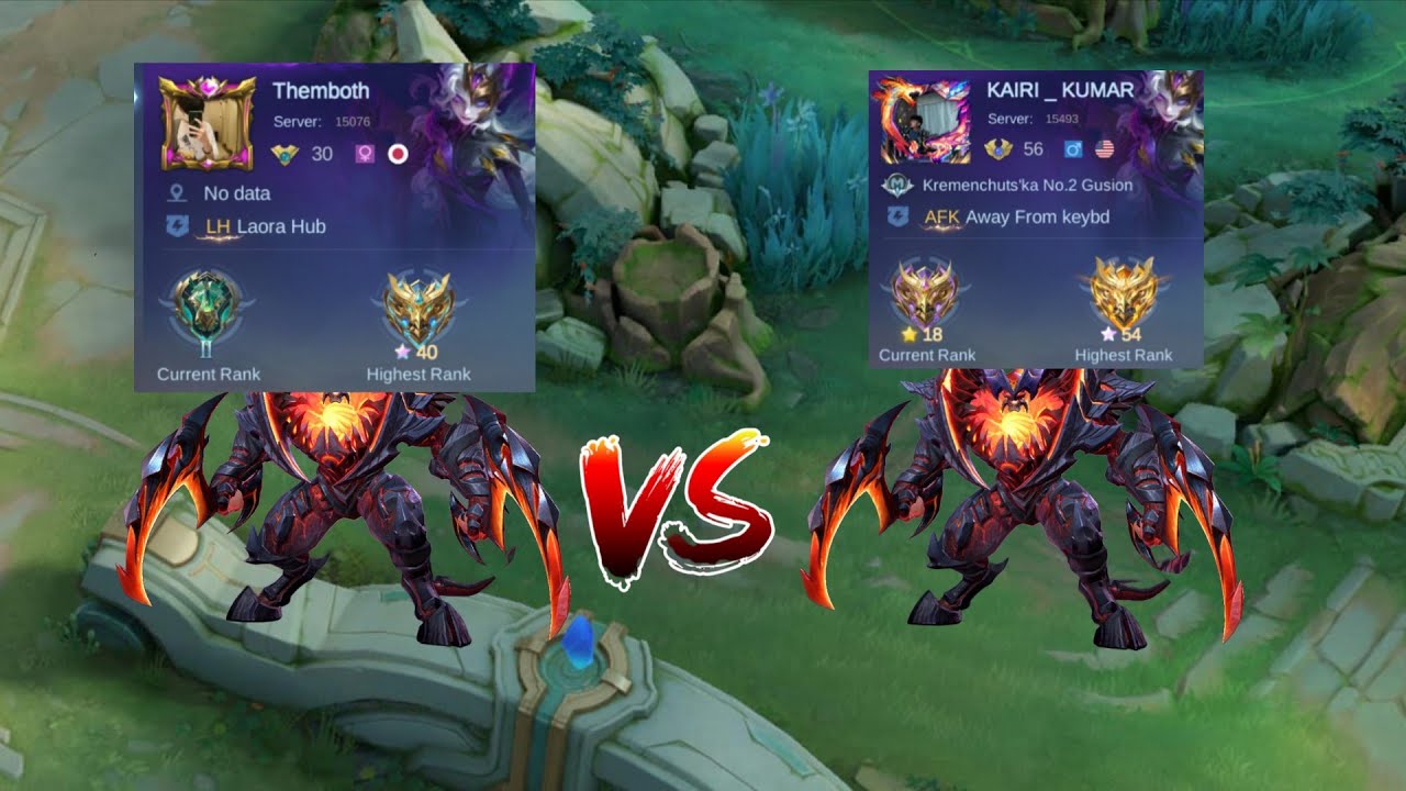 THAMUZ VS THAMUZ MYTHIC HONOUR VS MYTHIC GLORY nice gameplay ( who win )