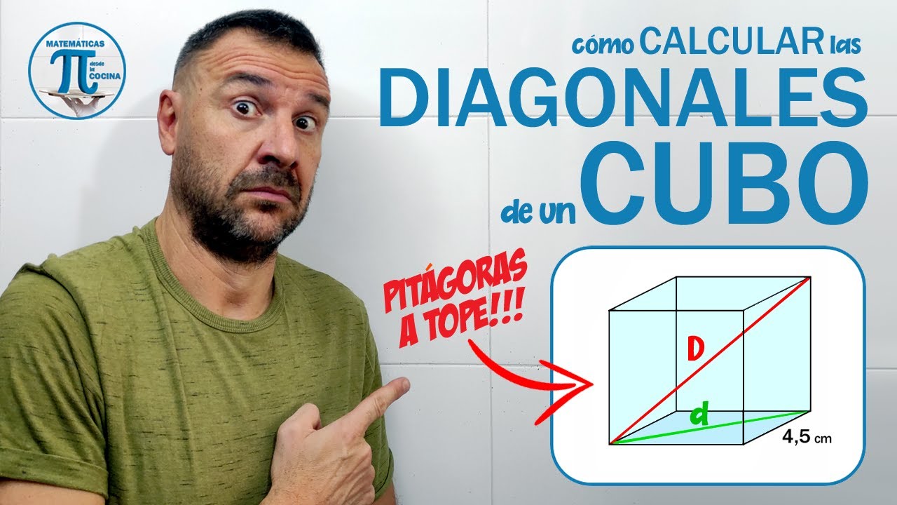 Cómo calcular las DIAGONALES de un CUBO 🎲 Mira qué guapísimo!!! 🥰