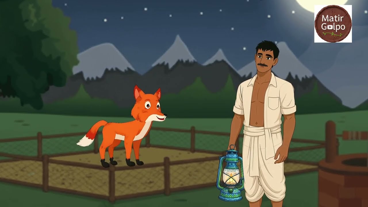 চাষী শিয়ালের সিনেমা! | শিয়াল ও চাষির গল্প |Bengali cartoon video| foxcartoon