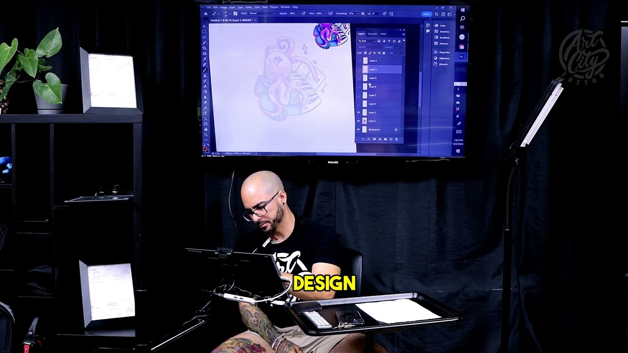 Designing with Intention. #howtotattoo #learntotattoo #tattooprocess