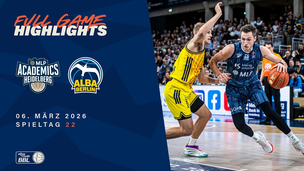 MLP Academics Heidelberg vs. ALBA BERLIN - Full Game Highlights - Spieltag 22, 25/26