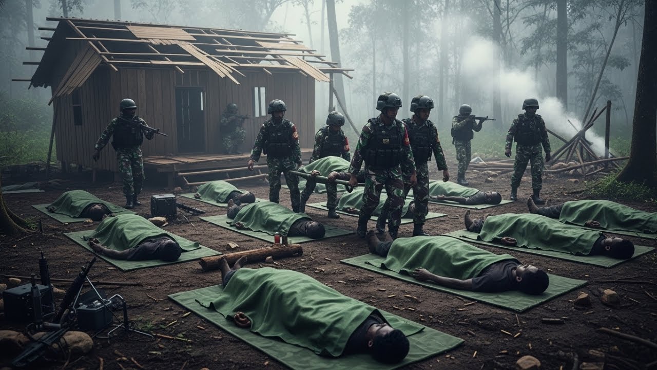 Brimob Terjebak dan Ditembak OPM, Markas OPM Intan Jaya Runtuh Diserbu Kopassus