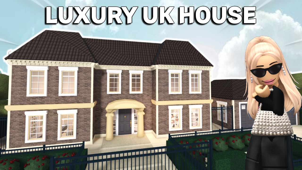 BUILDING A LUXURY UK HOUSE In BLOXBURG
