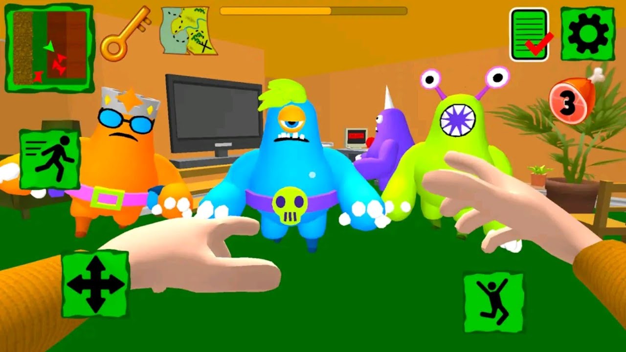 Monster Neighbor Family House - Level 1 - Gameplay Walkthrough