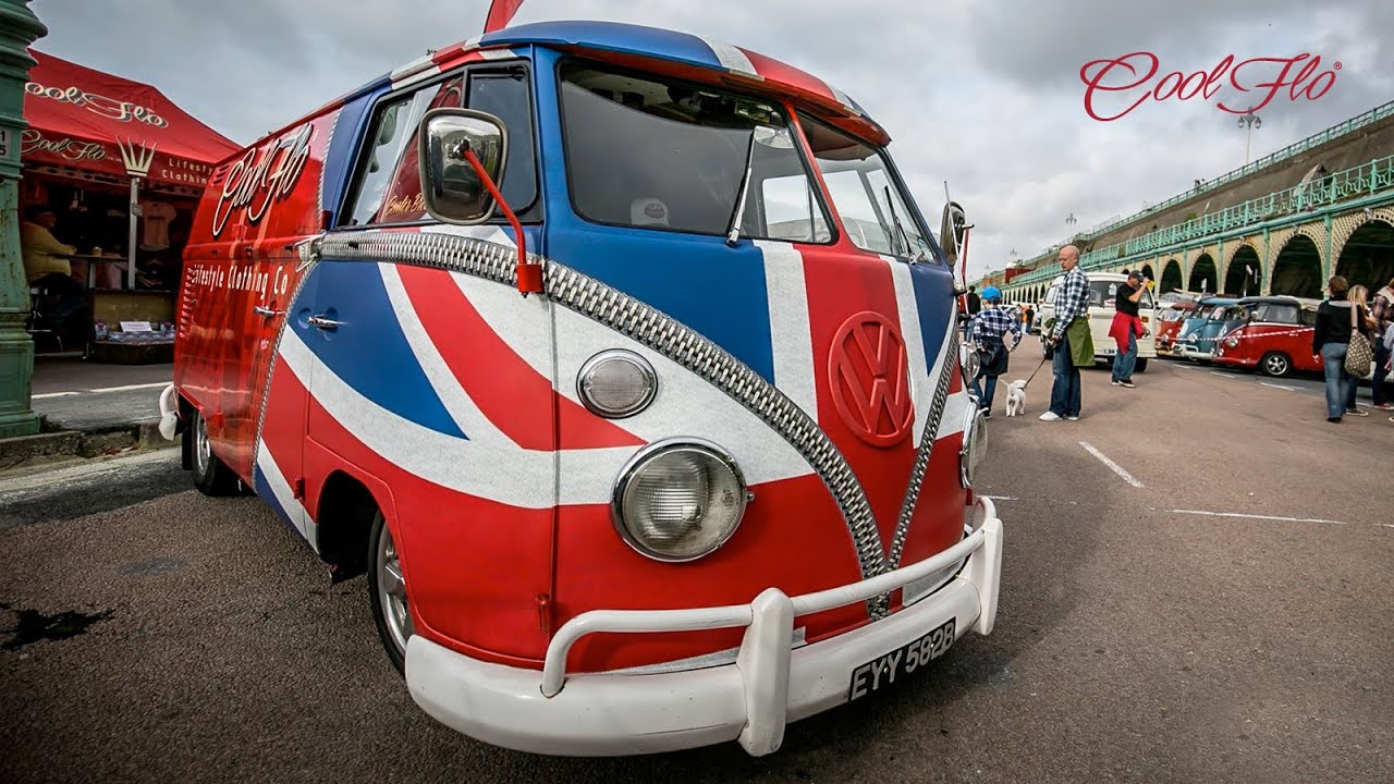 Union Jack Wrapped VW - Cool Flo GB Bus