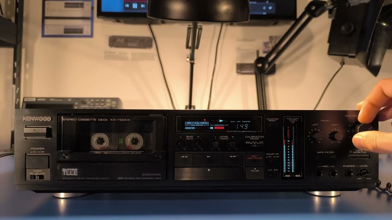#0112 Kenwood KX-1100HX Cassette Deck