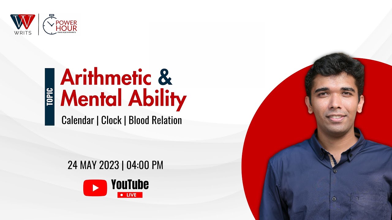 Arithmetic & Mental Ability - Part 1 | Important Questions for KLEE 2023 | WRITS | Live #1