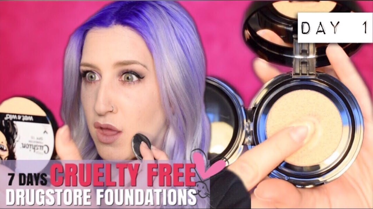 Wet N Wild MEGA CUSHION Foundation 7 DAYS of CRUELTY FREE DRUGSTORE Foundations!