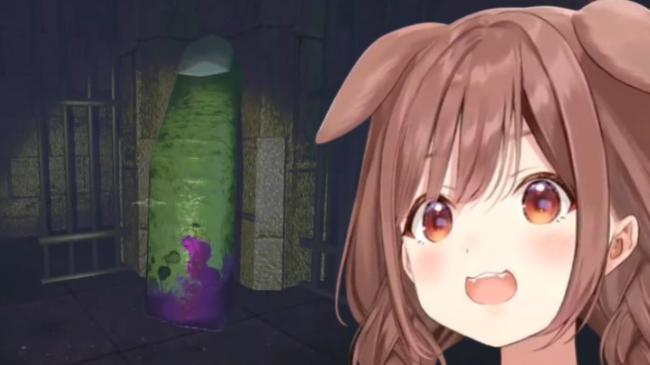 Korone's reaction to this Giant Finger