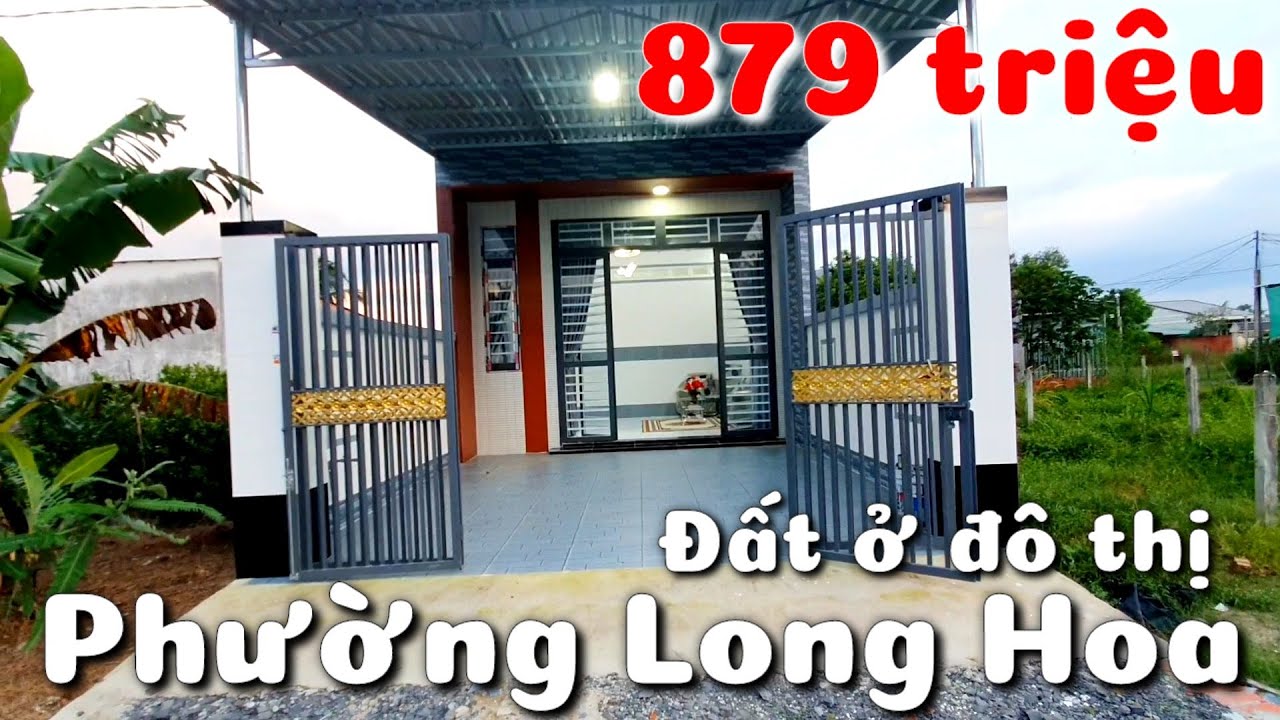 Nhà 879 triệu giá rẻ mới xây đường 10m ở phường Long Hoa Tây Ninh đất ở đô thị Hòa Thành cũ