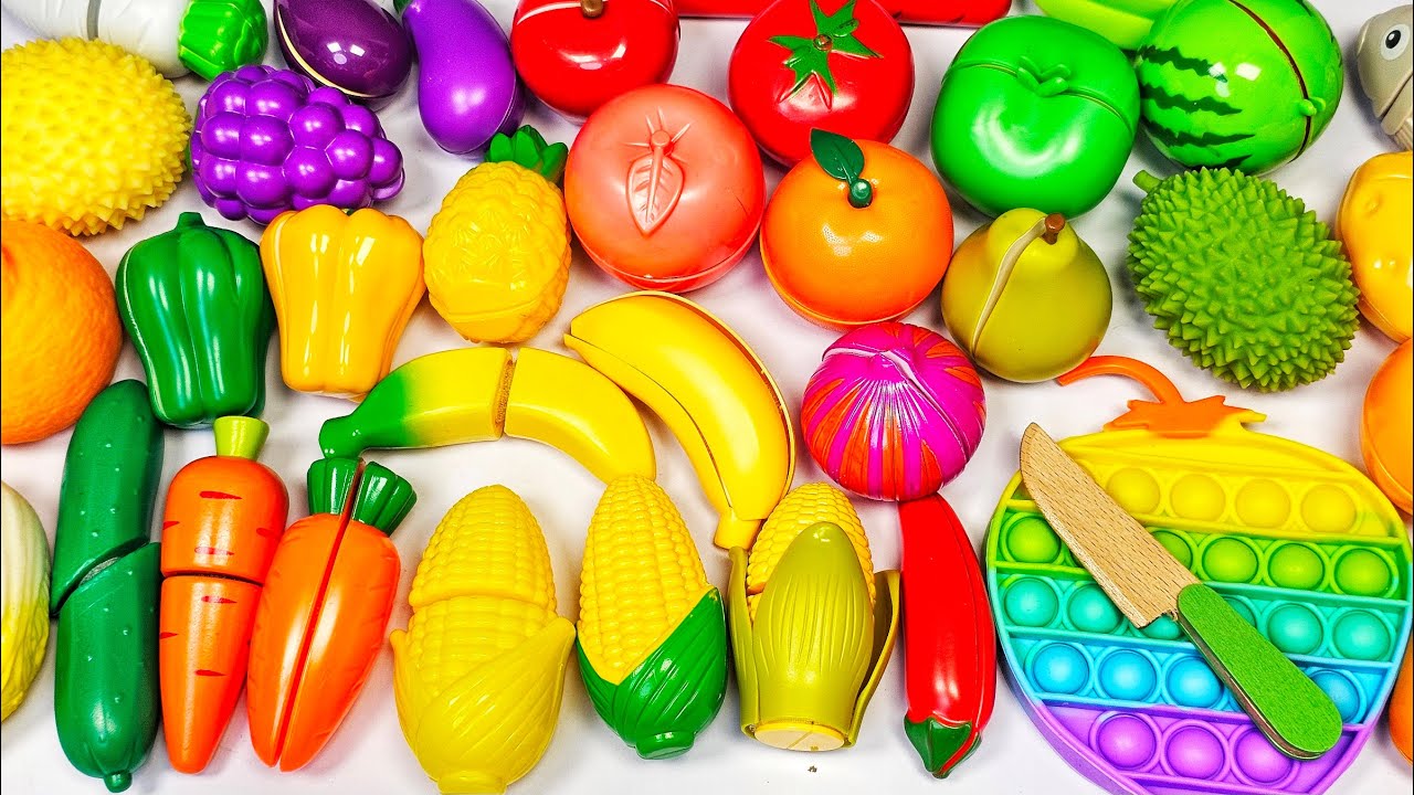 Satisfying Video | How to Cutting Fruits and Vegetables ASMR | PINEAPPLE mixing Squishy