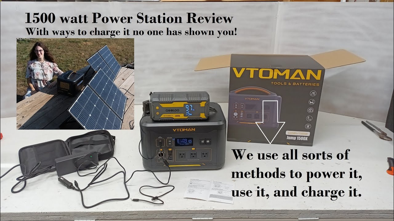Vtoman Jump 1500X new 2023 Power Station with Solar, sent to Kiera? The total review and options