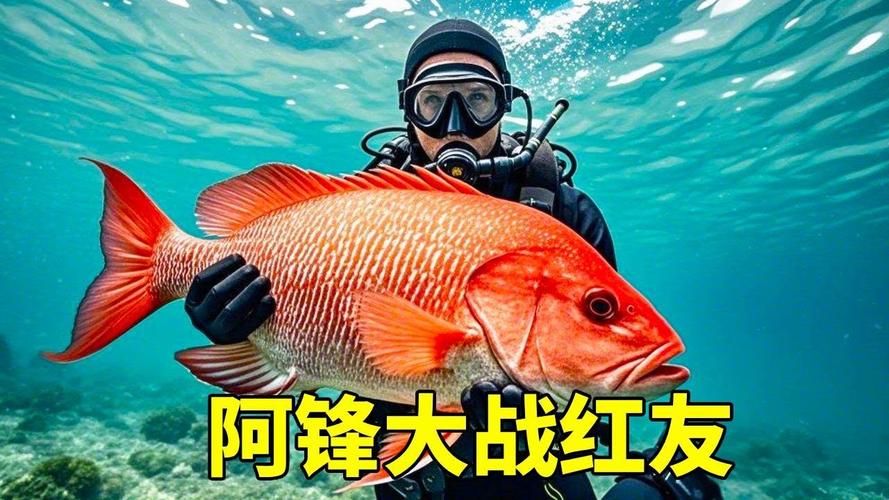 阿鋒與红友大戰數十回合終於拿下，打破紅友最大記錄，海钓生涯荣誉+1！#釣魚#海釣#潛水#趕海