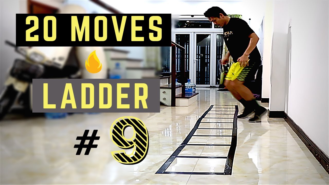 Tập Bóng Rổ Tại Nhà #9 | TĂNG TỐC ĐỘ CHÂN bằng bài tập THANG DÂY - FOOTWORK with LADDER