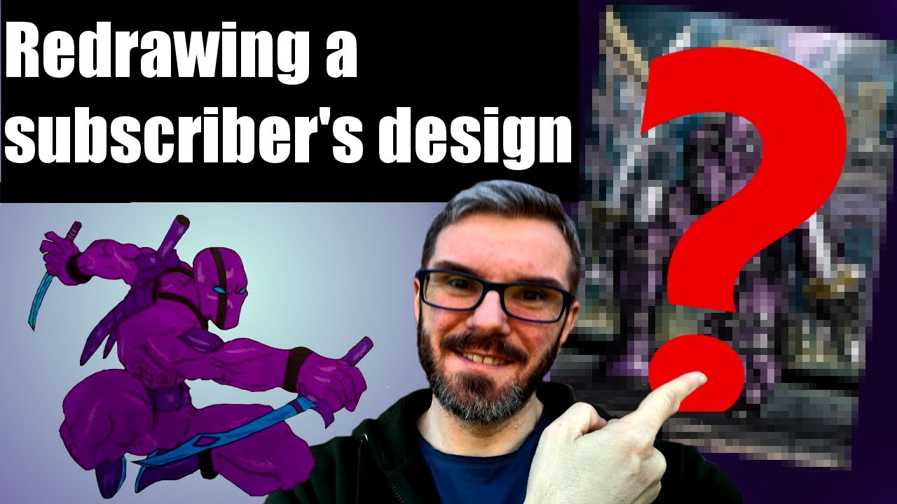 Redrawing a Subscribers Design (Birthday Surprise!!) | Silent Thunder