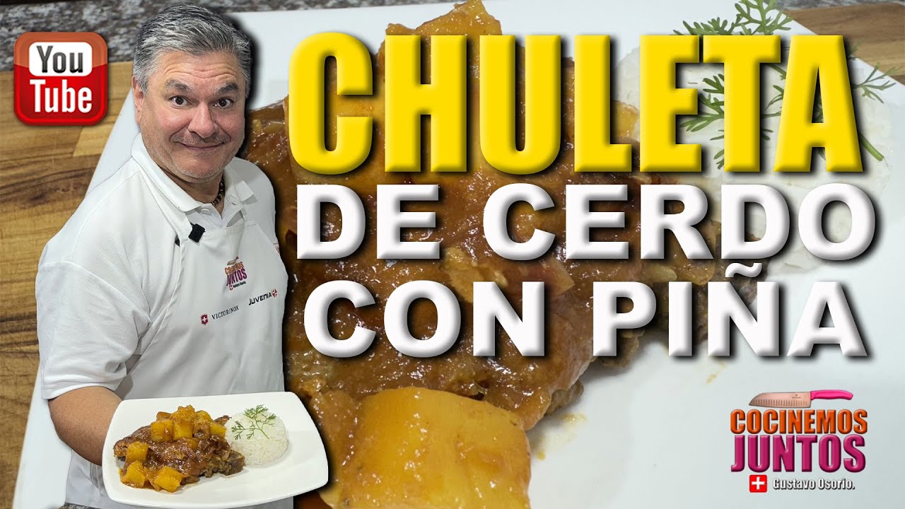 Como hacer CERDO CON PIÑA | CHULETA DE CERDO