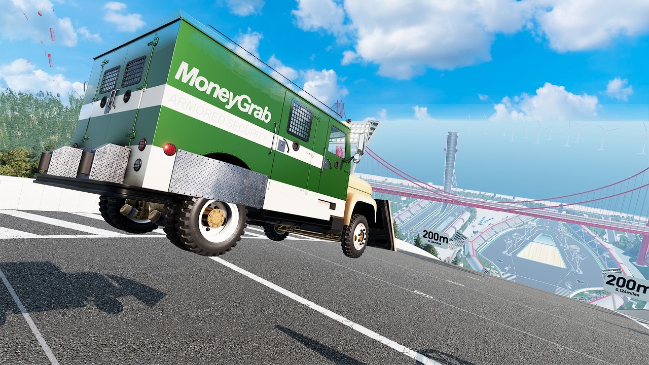 Big Ramp Car Jumps #7 | BeamNG Drive Realistic Crashes