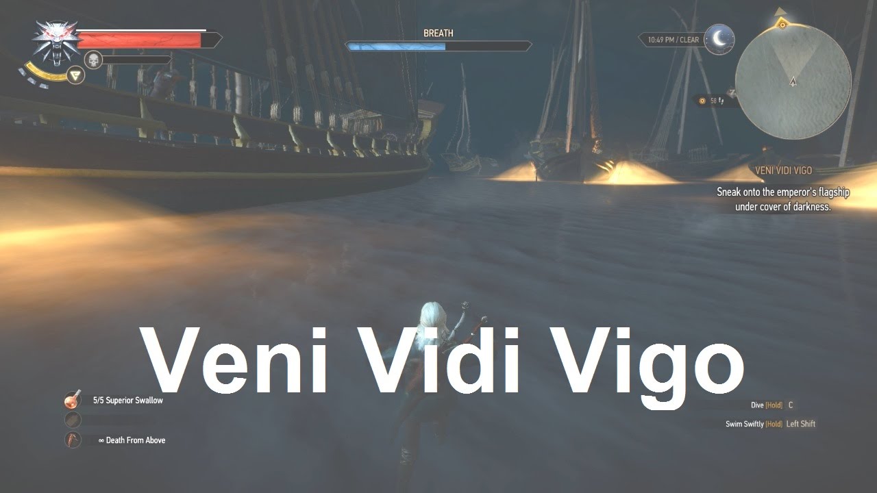 Проникнуть на флагман императора &mdash; Veni Vidi Vigo &mdash; Ведьмак 3: Дикая Охота