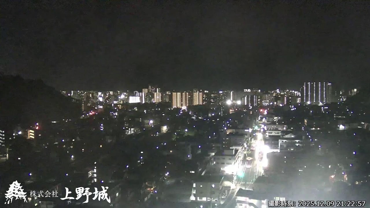 【LIVE】上野城ライブカメラ 桜島と鹿児島市内  /  Sakurajima and Kagoshima city in Japan.  /  Vulcão com câmera ao vivo