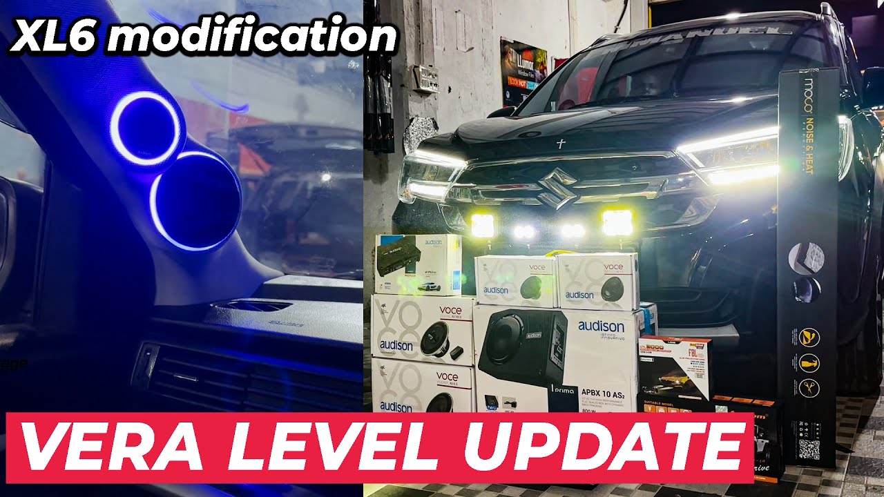 🔥தரமான Headlight & theatre audio setup 😲👌 | Maruti Suzuki XL6 | car Modification