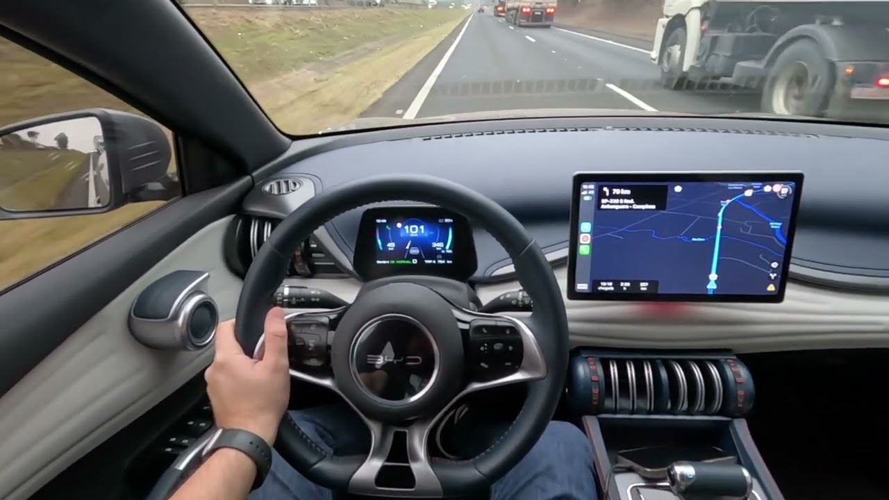 Viagem sem planejamento e fila para recarregar, com carro 100% elétrico Byd Yuan Plus 