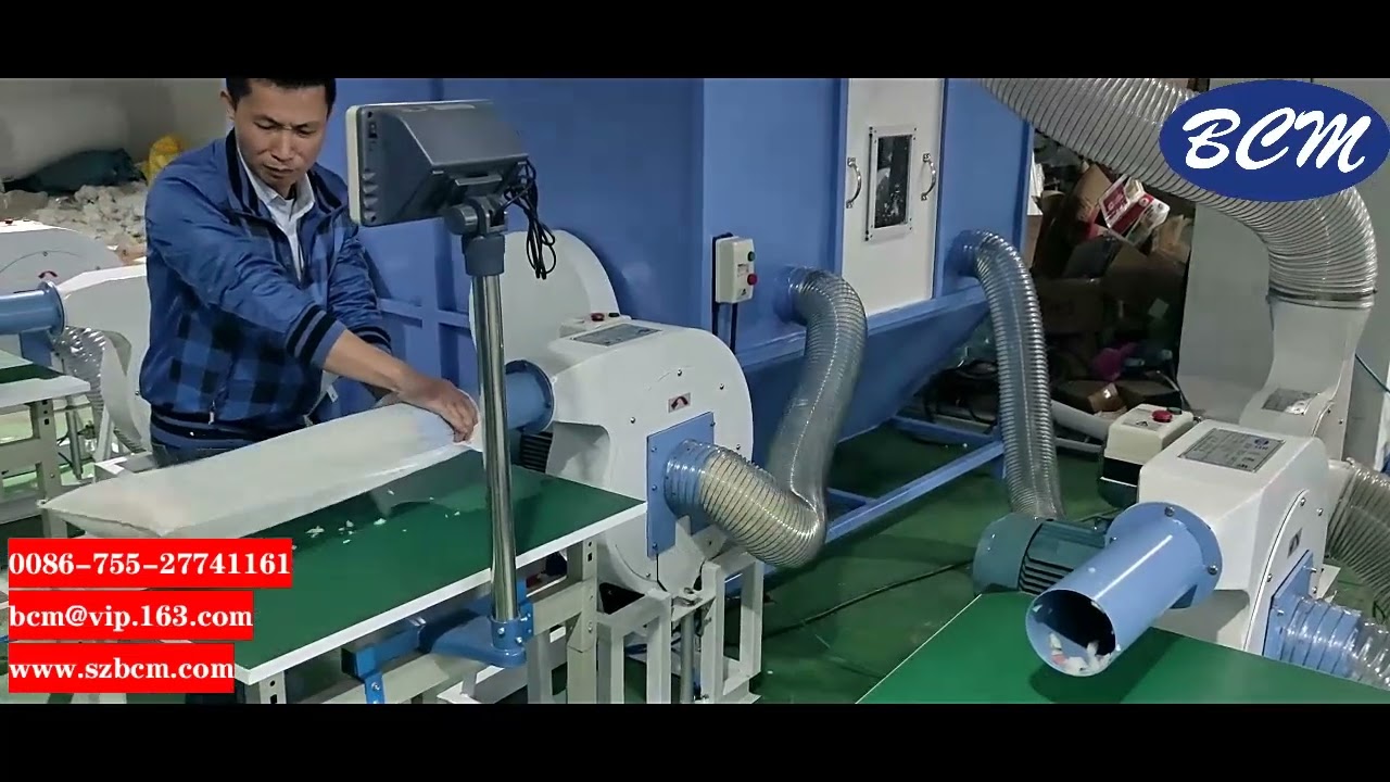 Heavy duty mattress waste recycling machine with filling line