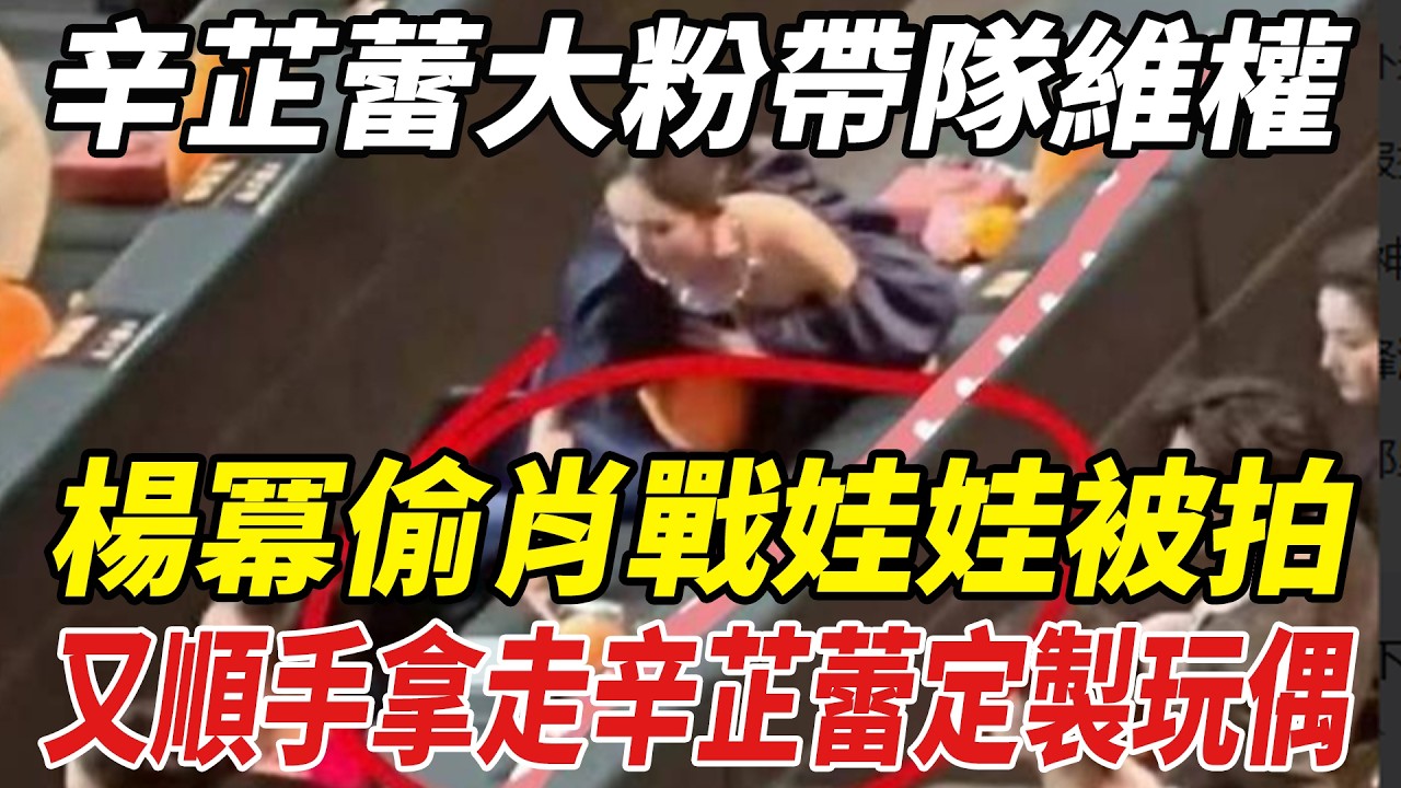 微博之夜換座風波未停！辛芷蕾大粉帶隊維權，楊冪偷肖戰娃娃被拍，又順手拿走辛芷蕾定制玩偶！#肖戰#楊冪#辛芷蕾#微博之夜#劈裏啪啦說