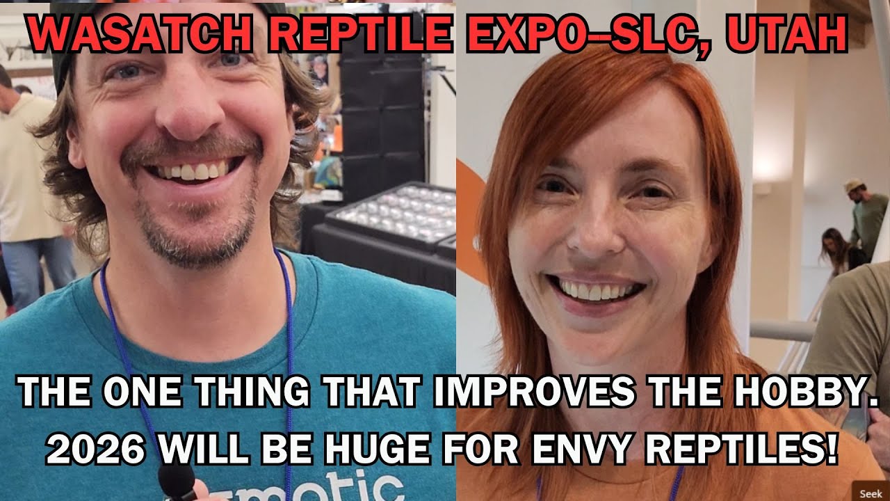 The WASATCH REPTILE EXPO/SALT LAKE CITY. Jason is REALLY looking forward to 2026 for ENVY REPTILES!