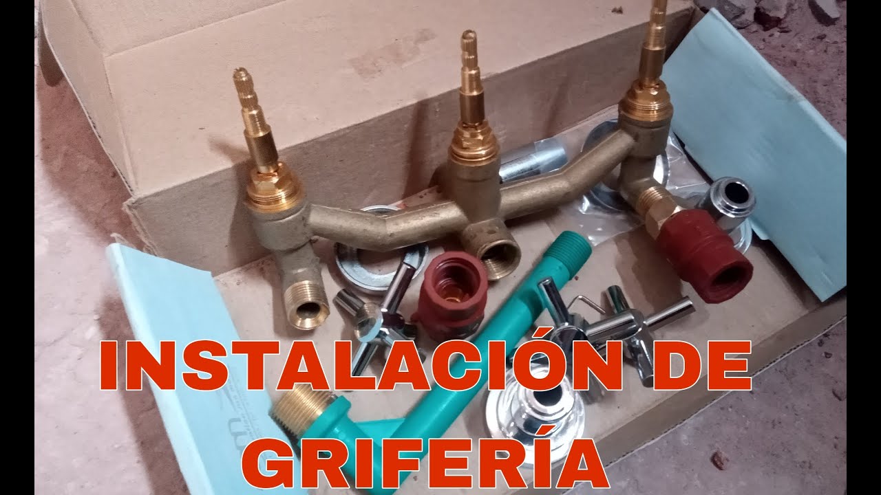 ¿COMO INSTALAR GRIFERÍA DE DUCHA  DE BAÑO AGUA FRIA- CALIENTE.?