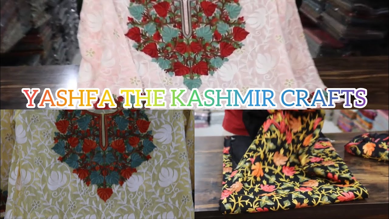 ||YASHFA THE KASHMIR CRAFTS || all types of suits,shawls and bags are available must visit or online