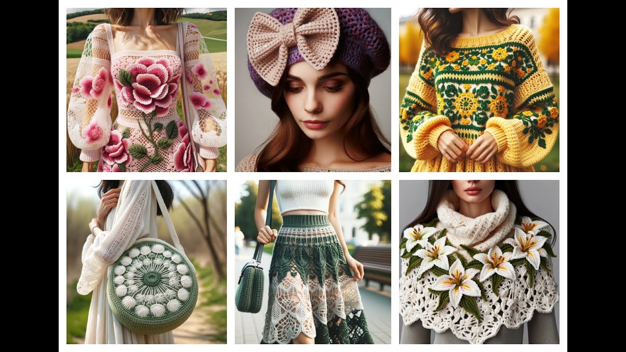 Selection of woolen clothes and accessories(2) #crochet #design #clothing #knitting