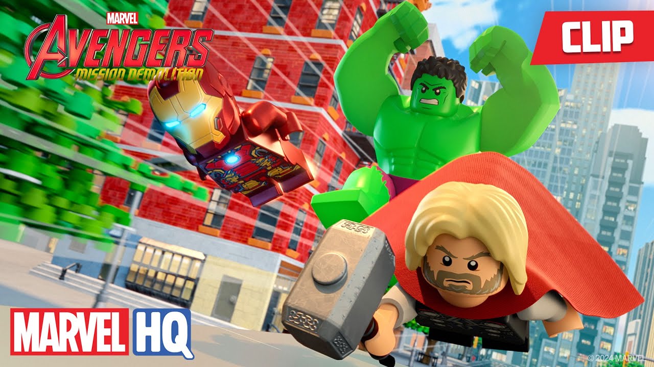 The Avengers Stop The Frightful Four | LEGO Marvel Avengers: Mission Demolition