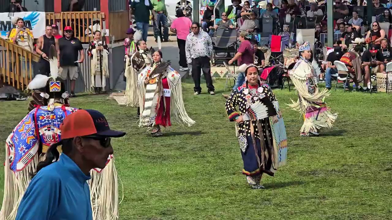 Little Shell Pow Wow 2025-Women Traditional,  Black Bear singing