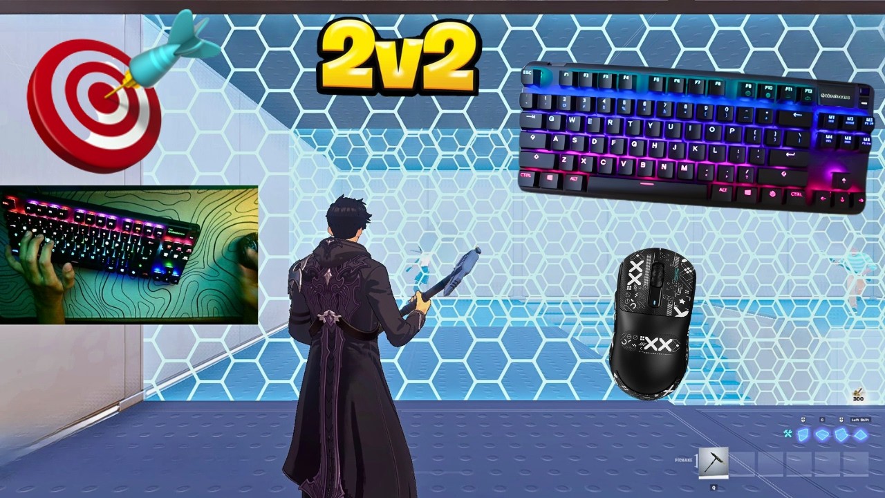 *NEW* SOLO LEVELING JINWOO SKIN I Fortnite 2v2 Piece Control😍 APEX PRO TKL ASMR💤