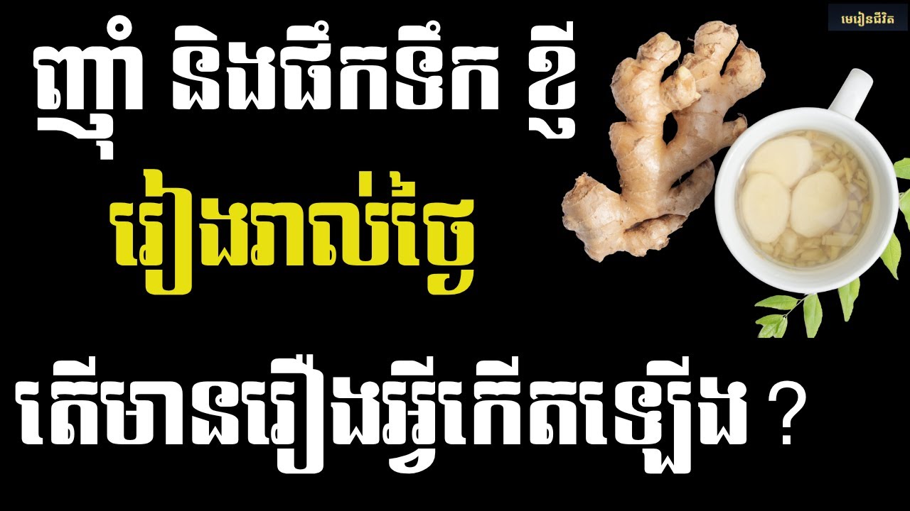 ស្វែងយល់ពីសារធាតុសំខាន់ក្នុងខ្ញី និងអត្ថប្រយោជន៍វេជ្ជសាស្រ្ត ៧  ប្រភេទសម្រាប់សុខភាព | មេរៀនជីវិត