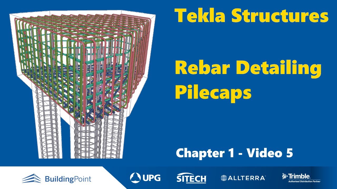 Tekla Structures - Chapter 1, Video 5 - Pile Caps
