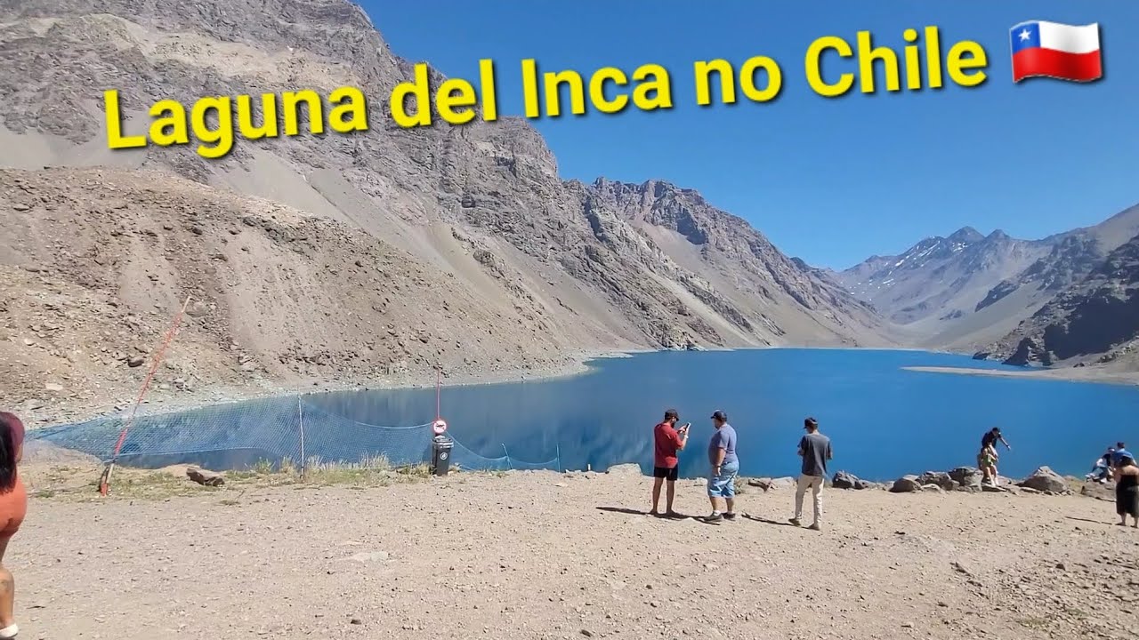 Laguna Del Inca no Chile, aquí tem mais de 150 metros de profundidade. 